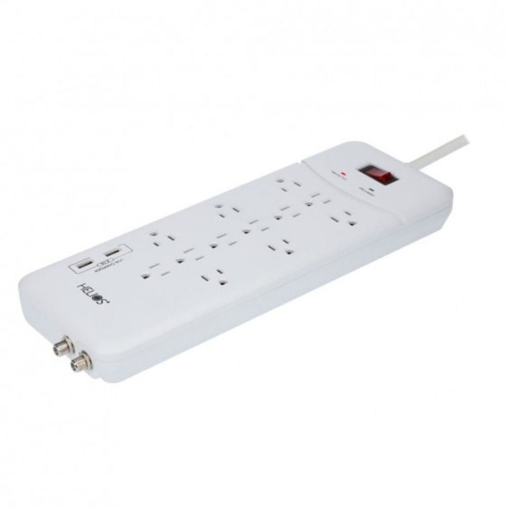 12 Outlet Surge Protector with 2 USB Charging Ports - Image 2