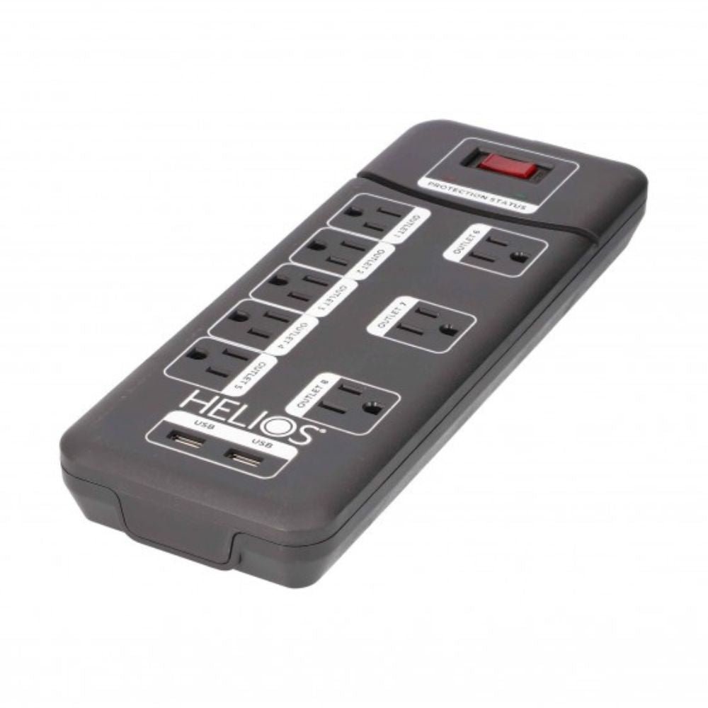 8 Outlet Surge Protector with 2 USB Charging Ports - Image 8