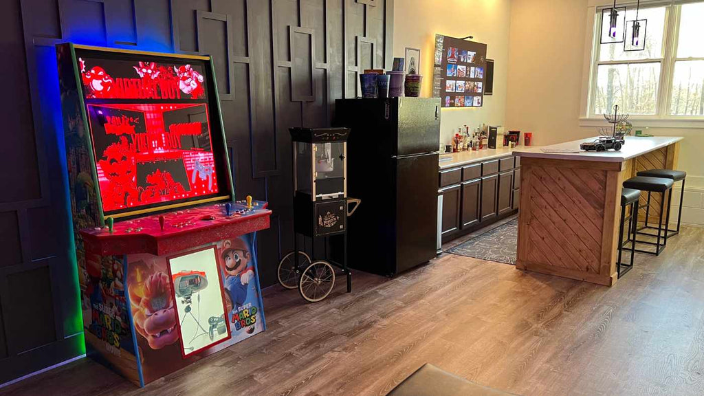 Gaming home theater room 