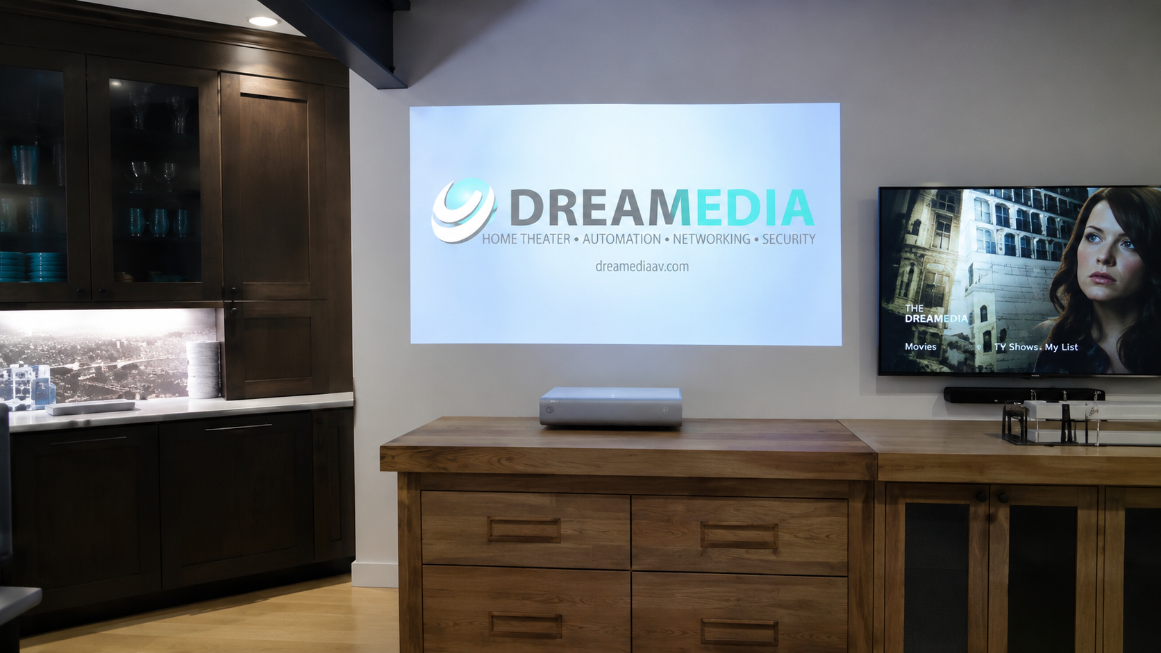 UST projector installation