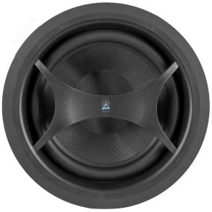 High-quality subwoofer from Dreamedia, featuring a sleek, modern design for exceptional sound performance in home theaters.