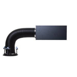 Flexible ducting and housing for efficient airflow in home theater installations, designed for optimal sound performance.