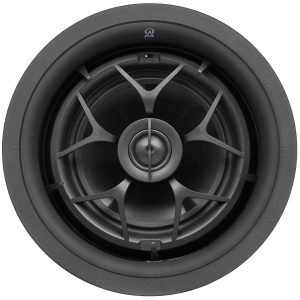 High-quality in-ceiling speaker designed for immersive audio experiences in home theater setups.