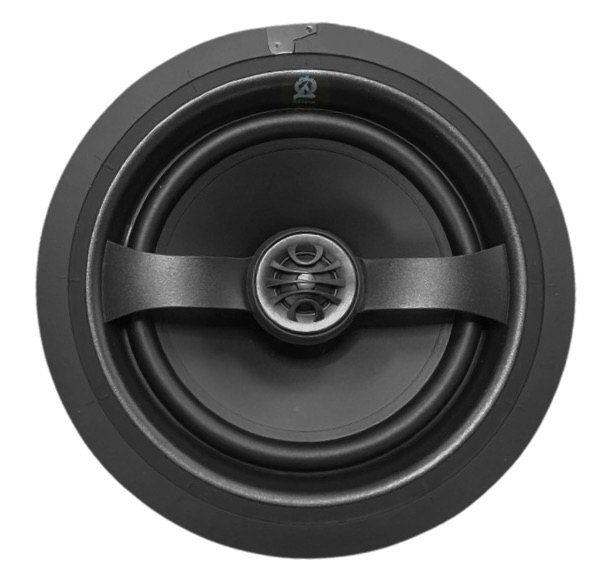 In-wall speaker showcasing a sleek design, ideal for premium home theater setups and audio quality enhancement.