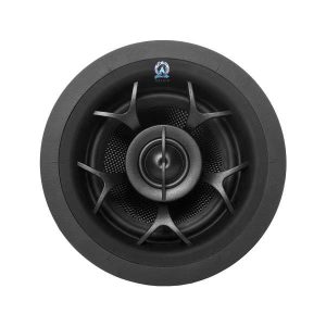 High-quality in-ceiling speaker featuring a sleek design for enhanced home audio experiences. Perfect for immersive sound.