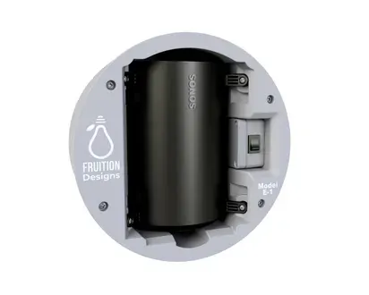 Sonos Era 100 Enclosure by Fruition Designs &amp;#8211; Era 100 Compatible w/ Circular Grille Cover