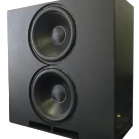 High-performance subwoofer with dual drivers, ideal for enhancing audio in luxury home theater setups.