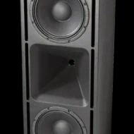 High-performance speaker with dual woofers and horn for enhanced sound clarity in home theater setups. Perfect for audiophiles.