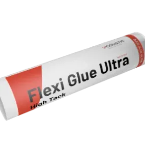 High-tack adhesive tube labeled Flexi Glue Ultra designed for flexible bonding in various applications.